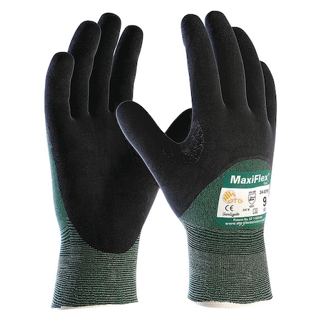 Cut-Resistant Gloves, Cut Level A2, Double Dipped, Nitrile, Sandy, XL 12 PK MPN:34-8753
