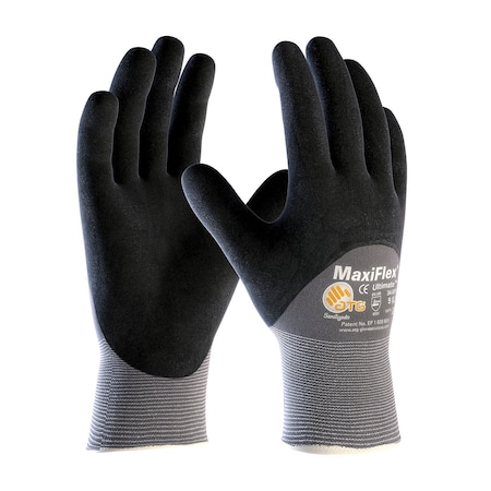 Coated Gloves, Foam Nitrile, Foam, 3/4 Dip, 3 Abrasion Level, Gray, S (7) 12 PK MPN:34-875/S