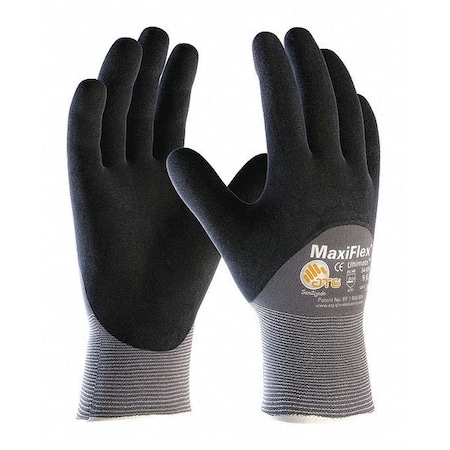 Coated Gloves, Foam Nitrile, Foam, 3/4 Dip, 3 Abrasion Level, Gray, XS (6) 12 PK MPN:34-875/XS