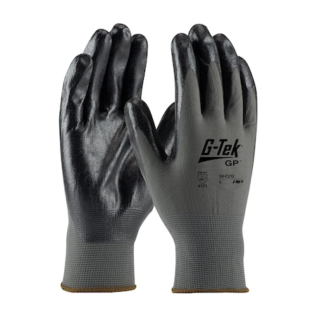 Coated Gloves, Foam Nitrile, Foam, Palm, 3 Abrasion Level, Gray, XL (10) 12 PK MPN:34-C232/XL