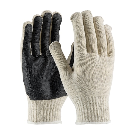 Coated Gloves, PVC, Smooth, Palm, Natural/Black, XS 12 PK MPN:36-110PC-BK/XS