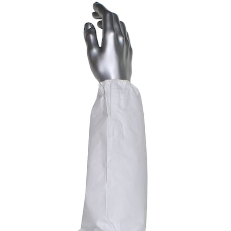 Protective Sleeves, 18 in Length, 1 mil Thick, Serged Seam, White, 200 PK MPN:3612