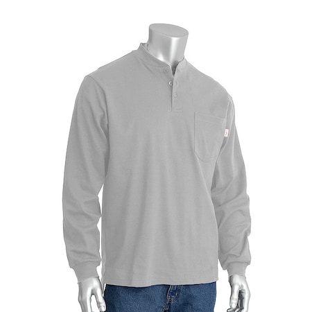 Men's Flame-Resistant Shirt, 10.6 cal/sq cm, XL, Aramid MPN:385-FRHN-(LG)-XL