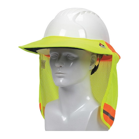 EZ-Cool Hard Hat Visor, Hi Vis, Yllw MPN:396-801FR-YEL