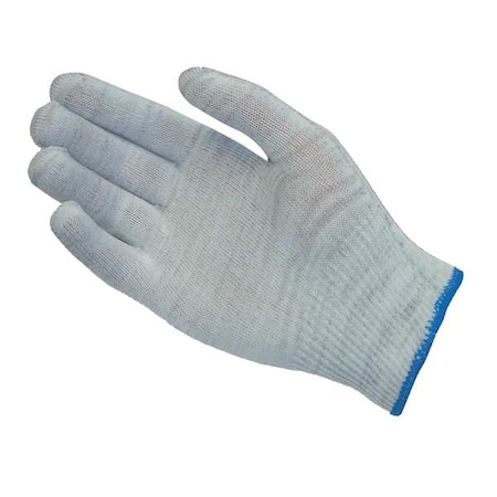 Antistatic Gloves, Nylon/Carbon Fiber Yarns, 8 19/64 in L, Gray, L, 12 PK MPN:40-6410/L