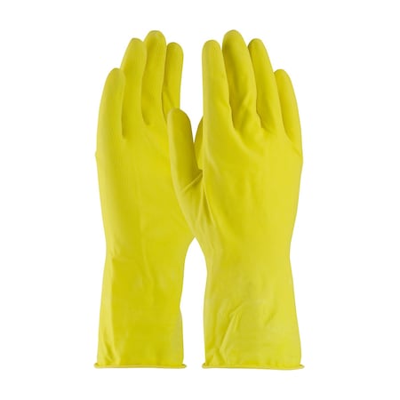 Chemical Resistant Gloves, Natural Rubber Latex, 12 in L, S, 12 PK MPN:48-L140Y/S