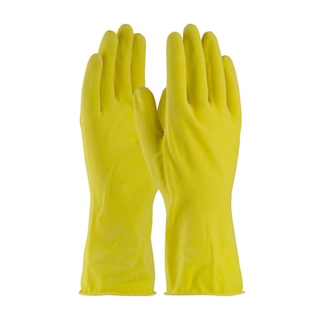 Chemical Resistant Gloves, Natural Rubber Latex, 12 in L, XL, 12 PK MPN:48-L160Y/XL