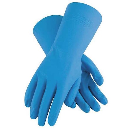 Chemical Resistant Gloves, Nitrile, 13 in L, 8 mil, Blue, XL, 12 PK MPN:50-N092B/XL