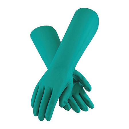 Chemical Resistant Gloves, Nitrile, 18 in L, L, 12 PK MPN:50-N2272G/L