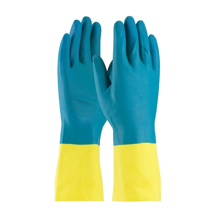 Chemical Resistant Gloves, Neoprene/Latex, 12-3/5 in L, L, 12 PK MPN:52-3670/L