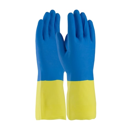 Chemical Resistant Gloves, Natural Rubber Latex/Neoprene, 12-3/5 in L, M, 12 PK MPN:52-3672/M