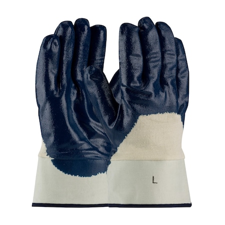 Chemical Resistant Gloves, Nitrile, 10-3/5 in L, L, 12 PK MPN:56-3153