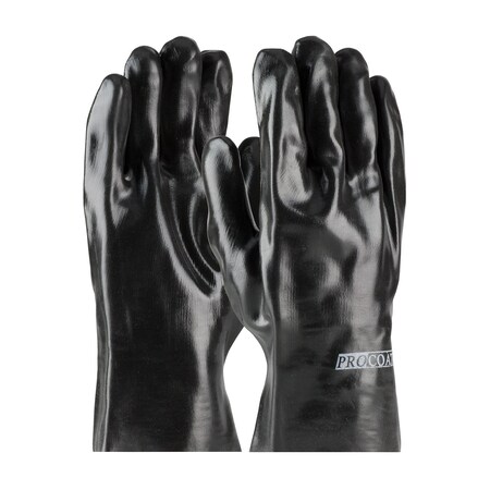 Chemical Resistant Gloves, PVC, 10 in L, Mens, 12 PK MPN:58-8020