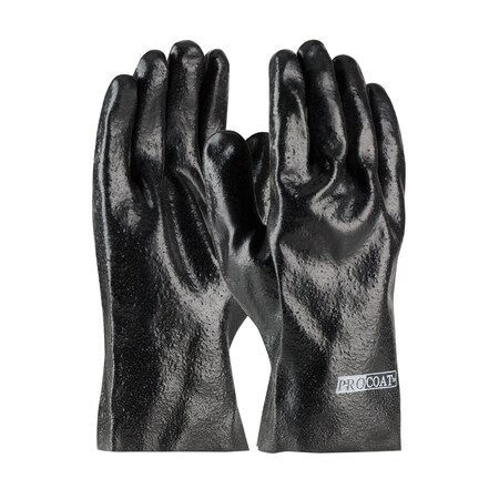 Chemical Resistant Gloves, PVC, 10 in L, Mens, 12 PK MPN:58-8020R