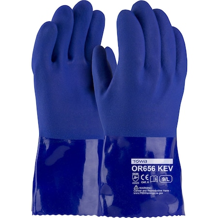 Chemical Resistant Gloves, PVC, 12 in L, XL, 12 PK MPN:58-8658K/XL