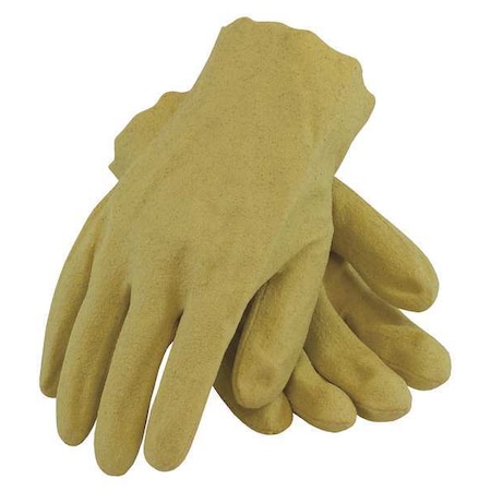 Coated Gloves, Vinyl, Textured, Full, 0 Abrasion Level, Yellow, M 12 PK MPN:59-2515/M