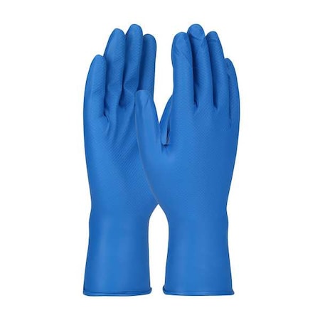 Grippaz Food Plus, Disposable Gloves, 8 mil Palm, Nitrile, Powder-Free, XL ( 10 ), 48 PK, Blue MPN:67-308/XL