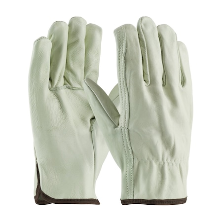 Drivers Gloves, Cowhide, Straight Thumb, M 12 PK MPN:68-118/M