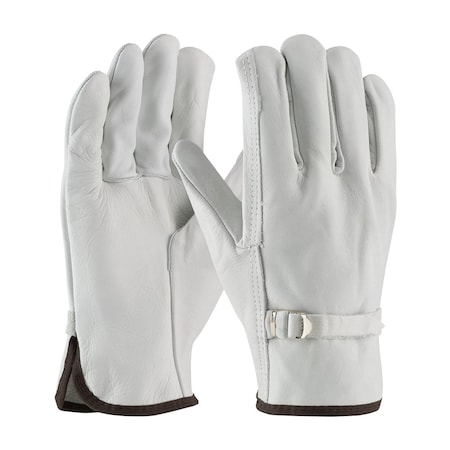 Drivers Gloves, Cowhide, Straight Thumb, M 12 PK MPN:68-153/M