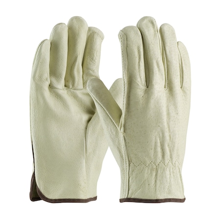 Drivers Gloves, Pigskin, Straight Thumb, M 12 PK MPN:70-318/M