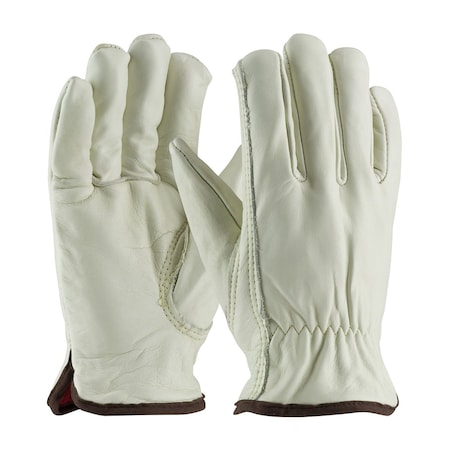 Cold Protection Drivers Gloves, Grain Cowhide Leather Palm, Foam Lining, Natural, S MPN:77-268/S
