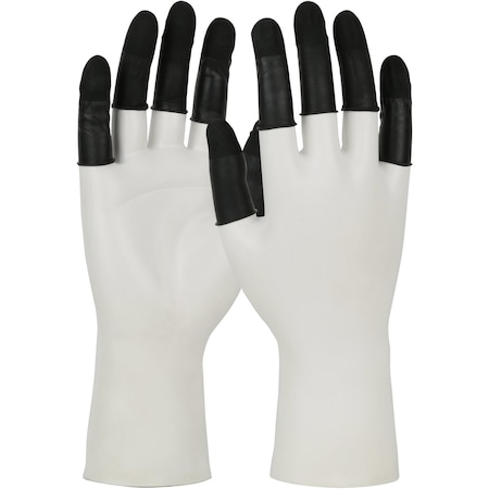 Finger Cots, Black, Latex, L, PK720 MPN:8JL