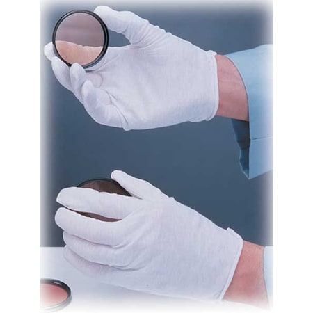 Reversible Inspection Gloves, Cotton, 8-1/2