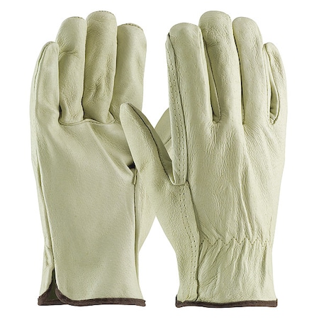 Leather Drivers Gloves, Premium Cowhide, Straight Thumb, Gunn Cut, Reinforced Palm, 2XL, 12PK MPN:994