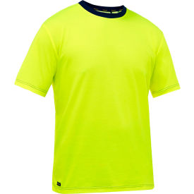 Bisley® Men's Non-ANSI Short Sleeve T-Shirt M Hi-Vis Yellow 310M1118-Y/M