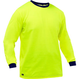 Bisley® Men's Non-ANSI Long Sleeve Shirt M Hi-Vis Yellow 310M6118-Y/M