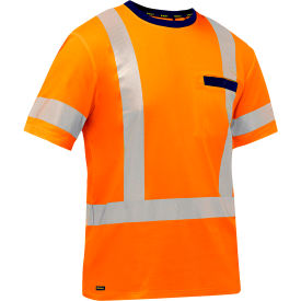 Bisley® Men's X-Back Short Sleeve T-Shirt Class 3 XL Hi-Vis Orange 313M1118X-O/XL