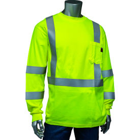 PIP® Men's AR/FR Crew Neck Long Sleeve T-Shirt Class 3 S Hi-Vis Yellow 315-1355FR/S