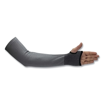 Grey Knitted Cut Protection Sleeve With Thumb Ho MPN:CTSSN-18TH