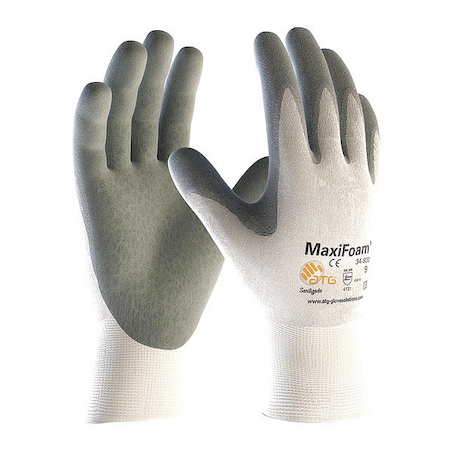 Prem Gry Foam Nit Coated Palm / Fingertips Wht MPN:34-800/XXS