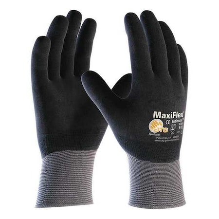 Maxiflex Ult 15G Gry Nylon Shell Full Coat Blk MPN:34-876/S