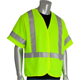 PIP® AR/FR Class 3 High Visibility Solid Vest 4XL Lime Yellow 305-3200-4X
