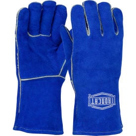 Ironcat Insulated Select Cowhide Welding Gloves Blue Women's All Leather 9012L - Pkg Qty 12