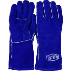 Ironcat Insulated Slightly Select Cowhide Welding Gloves Blue Large All Leather 9041/L - Pkg Qty 12