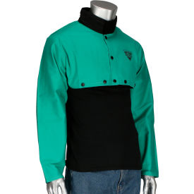 Ironcat Irontex® Flame Retardant Cotton Cape Sleeve Green M All Cotton 7051/M