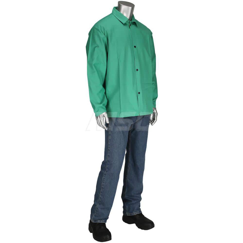Jacket: Flame-Resistant & Welding, Size Medium, Twill Cotton MPN:7040/M