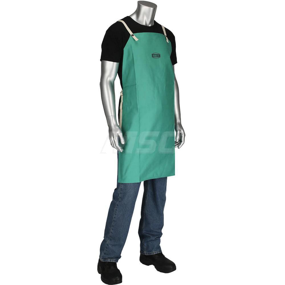 Bib Apron: Flame-Resistant, 9 oz, Cotton Sateen, 36