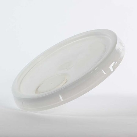 Cover, HDPE, White, 3.5-7 gal., Shape: Round MPN:01-05-020-00035