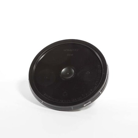 Cover, HDPE, Black, 2 gal., Height: 7/8