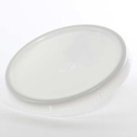 Cover, HDPE, Natural, 3.5-6 gal., Height: 1-7/16