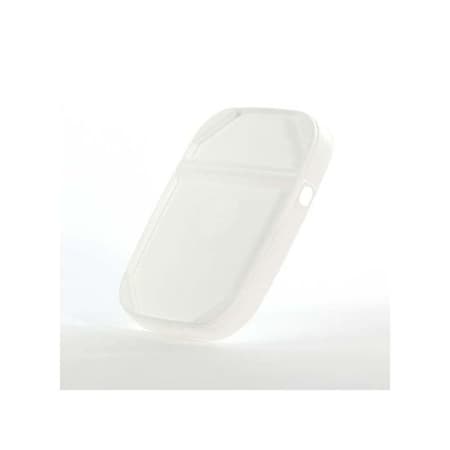 Cover, HDPE, White, 1 gal., Height: 7/8