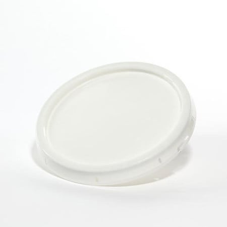 Cover, HDPE, White, 3.5-6 gal., Height: 1.3