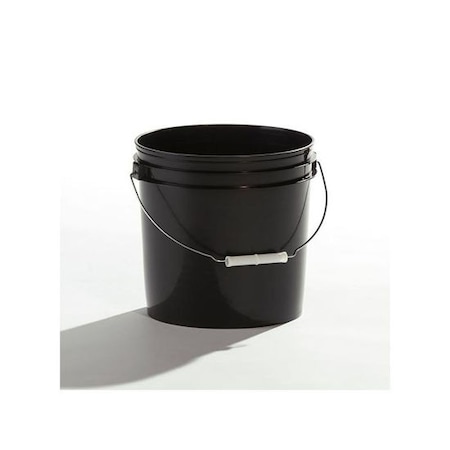 Open Head Pail, HDPE, Black, 2 gal. MPN:01-05-048-00042
