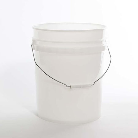 Open Head Pail, HDPE, Natural, 5 gal., Color: natural MPN:01-05-048-00060
