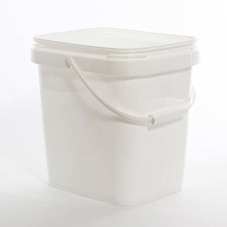 Open Head Pail, HDPE, White, 4 gal. MPN:01-05-048-00096