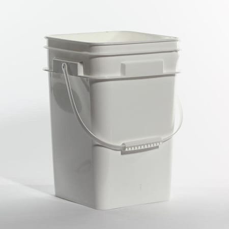 Open Pail Head, 16L, HDPE, White MPN:01-05-048-00097